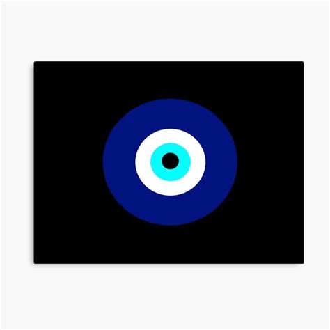 Download The Evil Eye On A Black Background Canvas Print Wallpaper