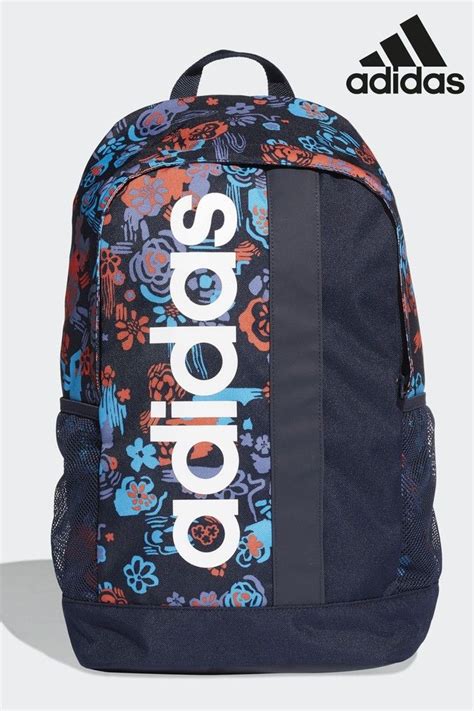 Mens Adidas Blue Linear Core Graphic Backpack Blue バックパック バッグ アディダス