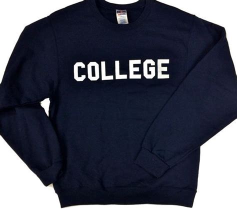 College Crew Neck Sweatshirt College Crewneck Sweatshirts
