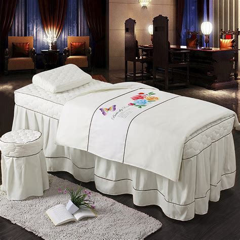 Fashion Solid Color Bed Skirt 70190cm Massage Face Beauty Duvet Cover