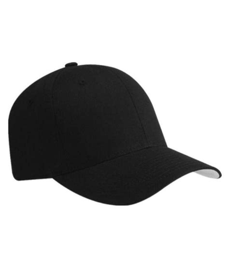Tahiro Black Plain Cotton Caps Buy Online Rs Snapdeal