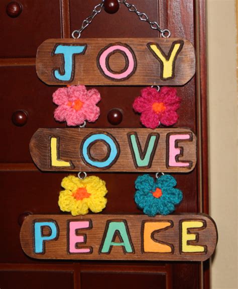 Wooden Joy Love Peace Signs Peace Sign Handcraft Peace And Love