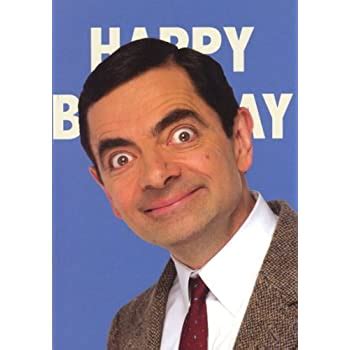 The card itself is made from thick 300gsm gloss white card. Amazon.com : Mr Bean "Happy Birthday!" Greeting Card ...