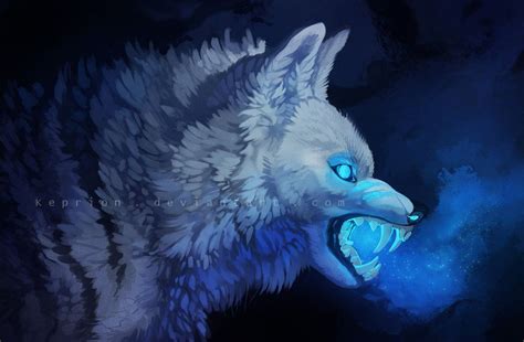 On Deviantart Fantasy Wolf