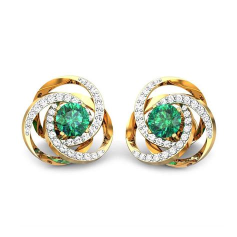 125 Emerald Earrings Designs Top Emerald Stone Jewelry At Kalyan