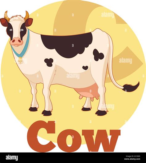 Abc Cartoon Cow Stock Vector Image And Art Alamy