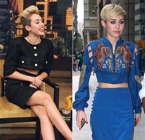 Miley Cyrus Wears A Crop Top Celebrities Wearing Crop Tops