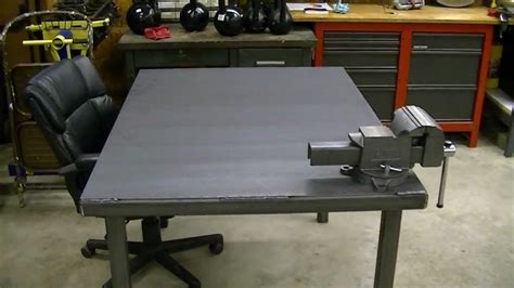 Steel Workbench Project Part 3 Finishing Up Youtube