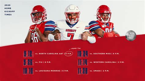 All months may june july august september october. Football Game Times Set for 2020 Home Schedule | Liberty ...