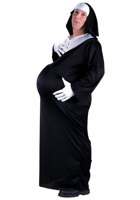 Pregnant Catholic Nun Costume Funny Nun Costumes