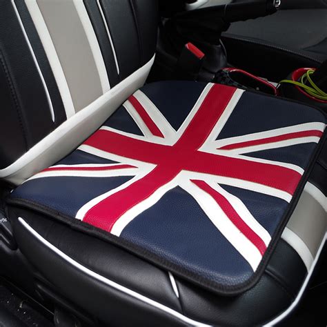 1pc Union Jack Pu Leather Seat Cushion Covers Pad Car Styling For Mini
