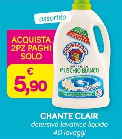 Chanteclair Detersivo Lavatrice Liquido 40 Lavaggi Offerta Di Maxi