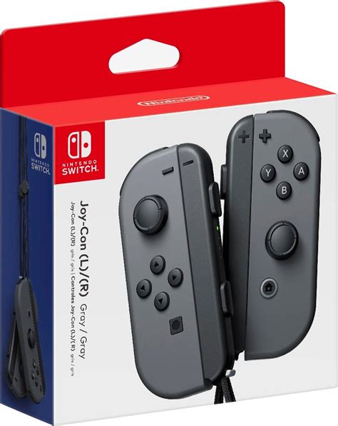 Joy Con L R Wireless Controllers For Nintendo Switch Gray Hacajaaaa Best Buy