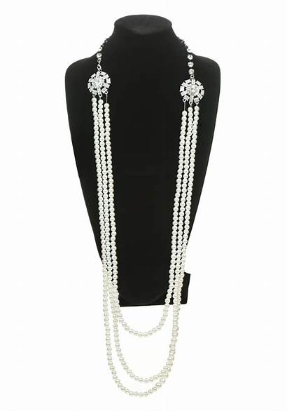 Necklace Rhinestone Flapper Pearl Pearls Faux Halloweencostumes
