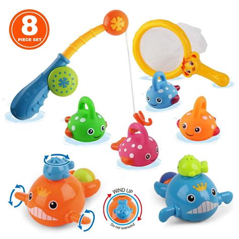 Bath Toys Magnetic Fishing Toys Games Set For Kids8pcs Bathtub Toy