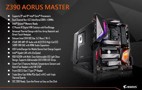 First Looks Gigabyte Z390 Aorus Master Motherboard The Tech