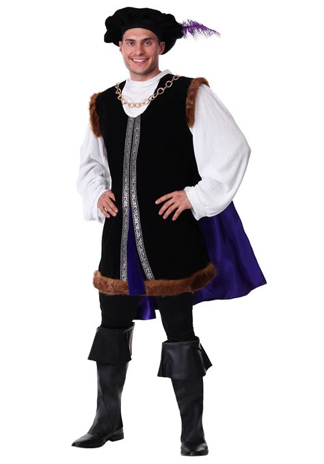 Plus Size Noble Renaissance Man Costume For Adults