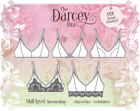 Darcey Soft Bra Sewing Pattern Pdf Instant Download Evie Etsy