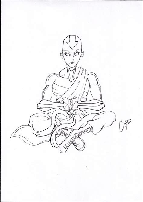 Aang Avatar State By Blix007 On Deviantart