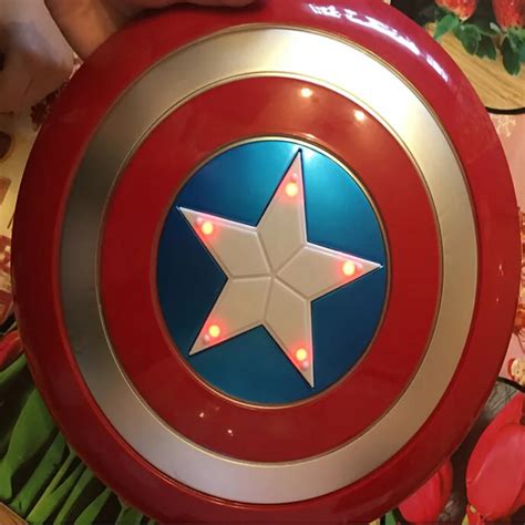 The Avengers Captain 32cm America Shield Light Emitting And Sound Cosplay