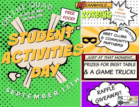 Get Involved Student Activities Day On Sept 13 The Buzz