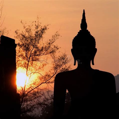 Big Buddha Statue In Sunset Thailand Stock Photo Image Of Close