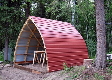 An Awesome Bow Roof Shed Arched Cabin Roof Design Tiny House Cabin