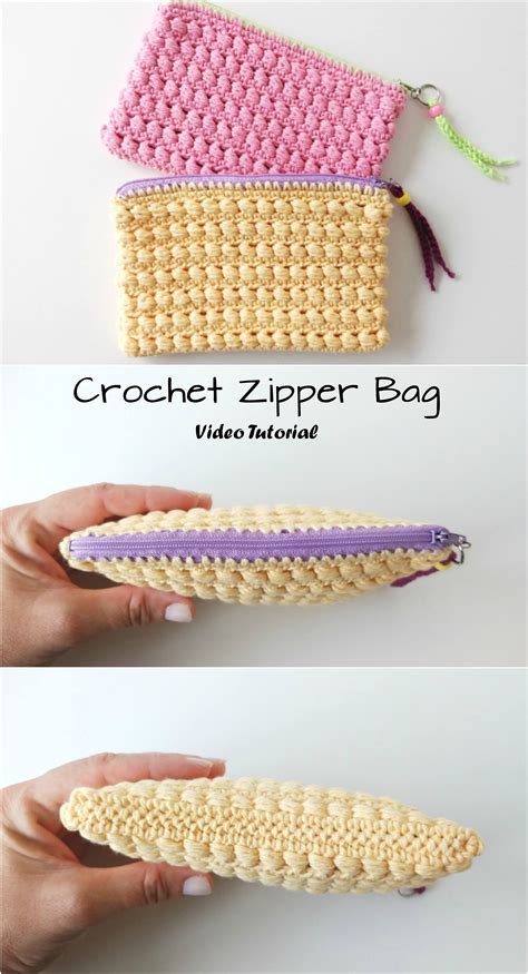 Crochet Bag Zipper Amelias Crochet