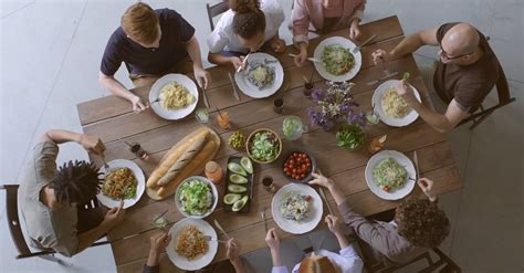 Group Of People Eating Together · Free Stock Video