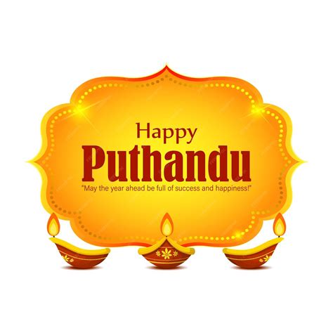 Premium Vector Vector Illustration Of Happy Puthandu Wishes Greeting