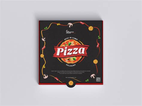 Download Free Top View Pizza Box Mockup | Mockuptree