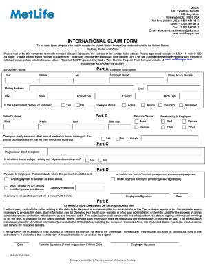 Check spelling or type a new query. Editable Metlife dental claim form - Fillable & Printable Online Forms to Download in Word & PDF ...
