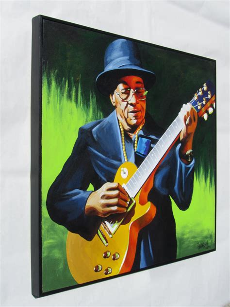 Blues Music Painting Hubert Sumlin Blues Art Etsy