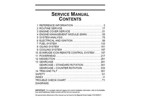 Service Manual 2013 Evinrude E-tec 115-130-150-175-200 Hp ...