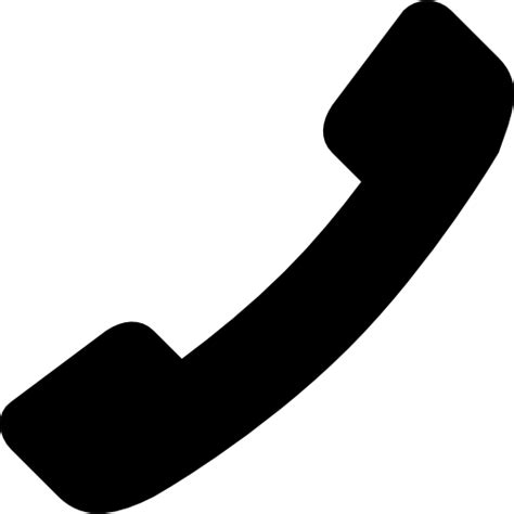Call Black Auricular Interface Symbol Free Interface Icons