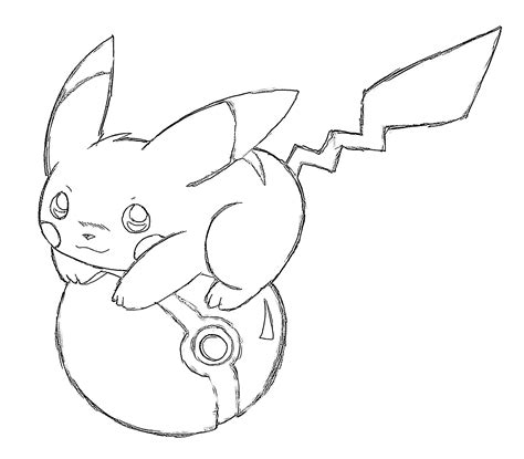 Pikachu Printable Coloring Page