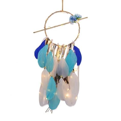 Diy Lighted Feathers Dream Catcher Dream Catcher How To Make Light