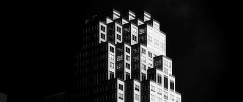 Download Wallpaper 2560x1080 Building Architecture Black And White
