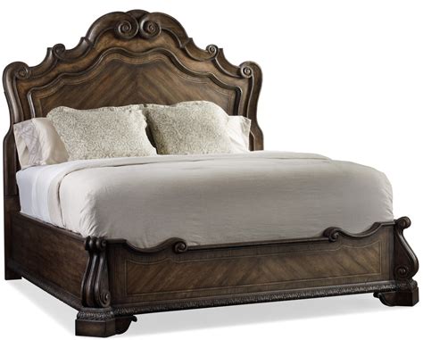 Hooker Furniture Rhapsody King Size Panel Bed With Grandiose Scroll
