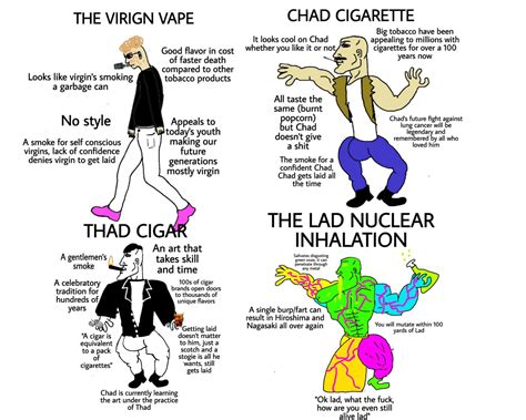 oc virgin vape chad cig thad cigar lad chernobyl r virginvschad