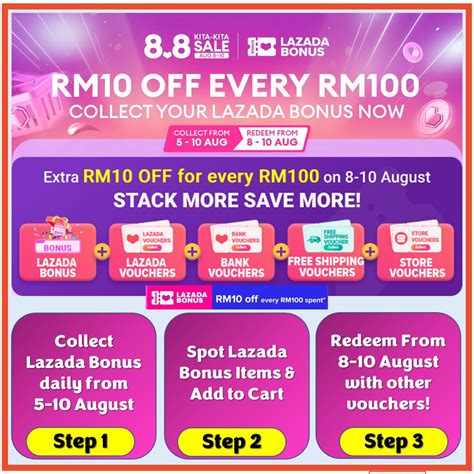 Lazada 8.8 Sale Special Voucher Codes - mypromo.my