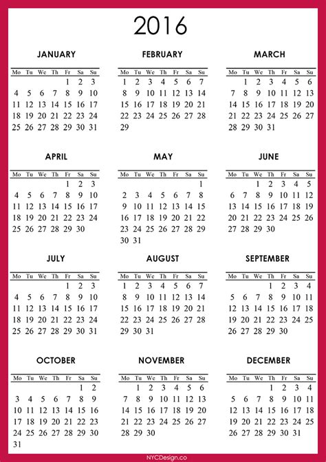 December 2016 Calendar Calendar Png Printable Yearly Calendar Free