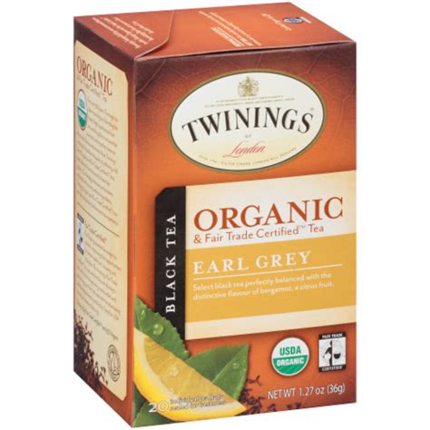 Twinings Of London Organic Earl Grey Black Tea Bags 20 Ct Harris Teeter