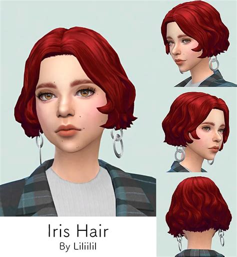 Ts4 Community Finds — Liliili Sims Maisie Hair Ea Color 18 Swatches