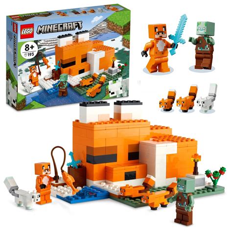 Klocki Lego Minecraft Lis Siedlisko LisÓw 21178 12476258561 Allegropl