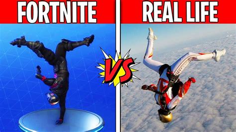 Fortnite Dances In Real Life Fortnite Vs Real Life Youtube