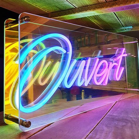 Customized Iridescent Neon Sign With Infinite Mirror Effect