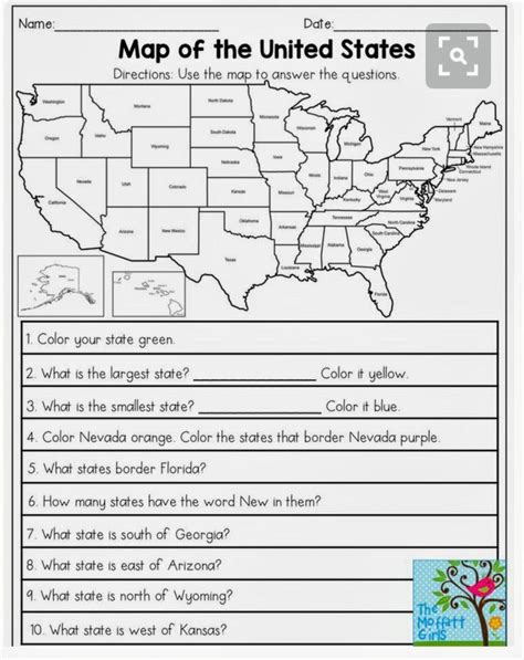 Map Activities For 2nd Grade