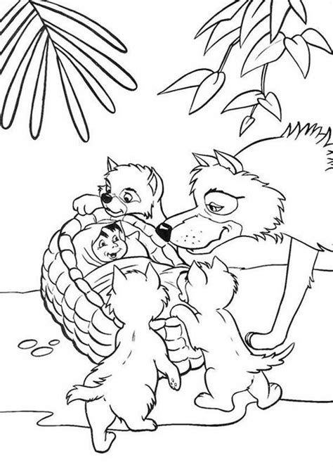Brain games cars games mickey mouse games trivia. Little Mowgli Found By Akela In Jungle Book Coloring Pages ...