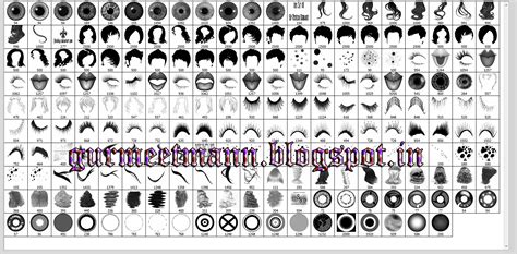 These brushes made of different types of hair that includes bangs, braids, curly, ponytails, wavy, straight etc. Download Photoshop Hair Eye & Lips Brush - gaming world